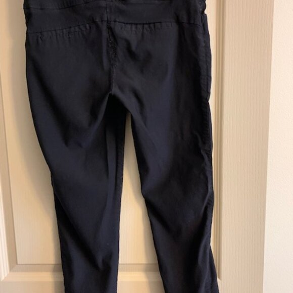 Apt 9 Black Size S Stretch Wide Waistband Straight Leg Ankle Pull on Pant - Picture 4 of 8
